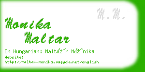 monika maltar business card